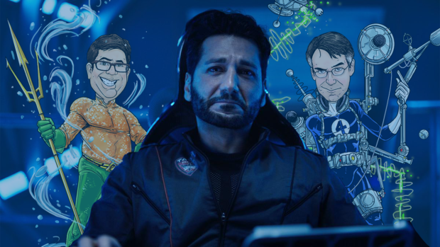 "Hello, we're looking for Ra's al Ghul?" "Hello, we're looking for Ra's al Ghul?"